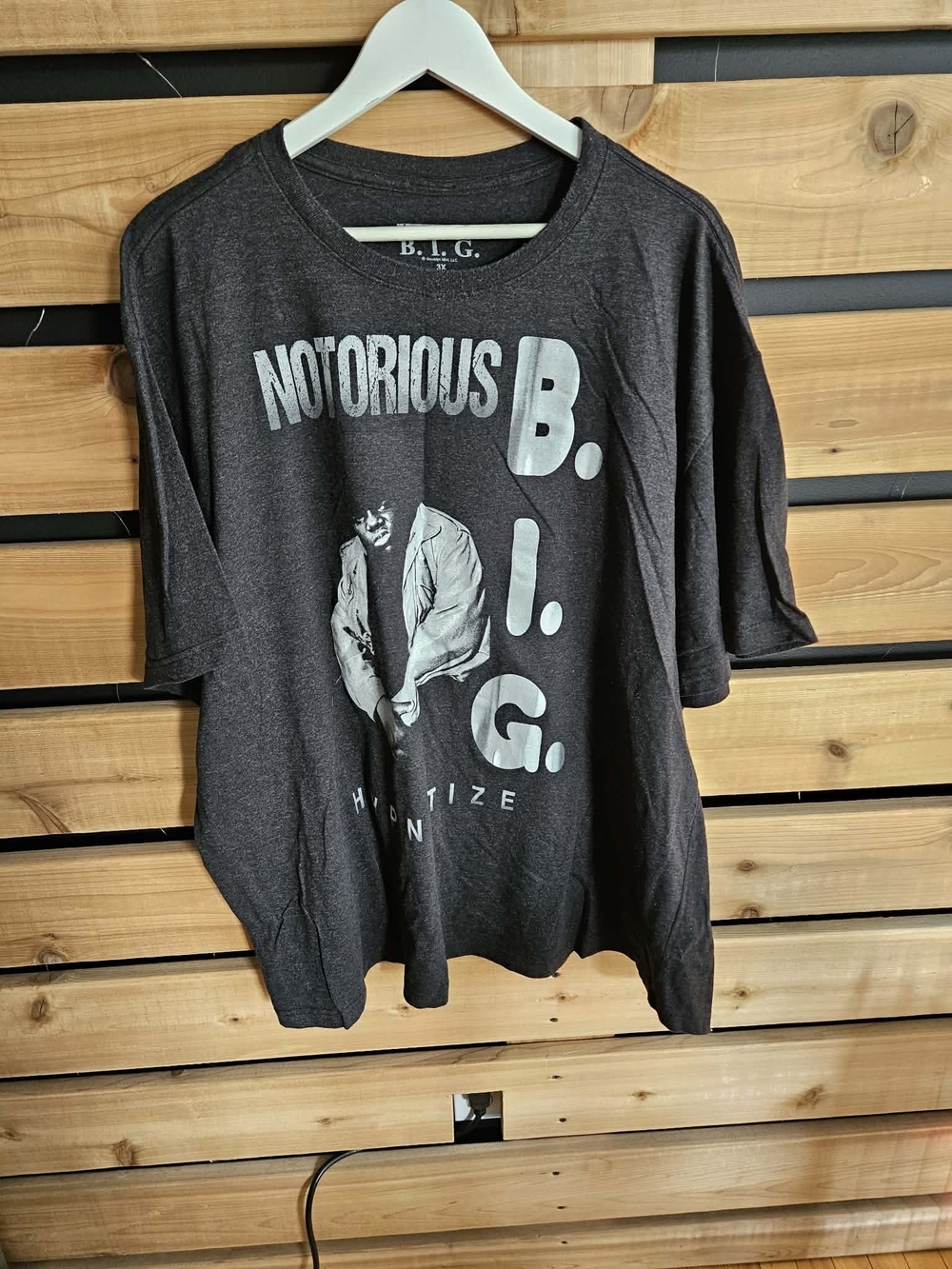 Notorious B.I.G. Graphic Tee - Charcoal Men's Shirt